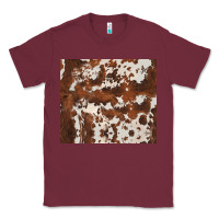 Burgundy brown cowhide Classic Tee - BarkalooDesign