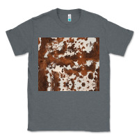 Charcoal Heather brown cowhide Classic Tee - BarkalooDesign