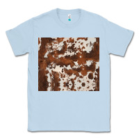 Dusty Blue brown cowhide Classic Tee - BarkalooDesign