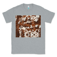 Heather Grey brown cowhide Classic Tee - BarkalooDesign