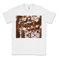 White brown cowhide Classic Tee - BarkalooDesign