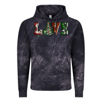 Cloud Black love christmas tree Vintage Hoodie - AdoDesignShop
