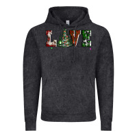 Vintage Black love christmas tree Vintage Hoodie - AdoDesignShop