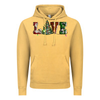 Vintage Mustard love christmas tree Vintage Hoodie - AdoDesignShop