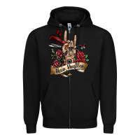 Black hair hustler 3 Zipper Hoodie - SublimationCraftShop