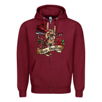 Burgundy hair hustler 3 Zipper Hoodie - SublimationCraftShop