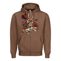 Chestnut hair hustler 3 Zipper Hoodie - SublimationCraftShop