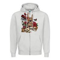 Dove Grey hair hustler 3 Zipper Hoodie - SublimationCraftShop
