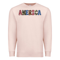 Pale Pink america 4th of july Premium Sweatshirt - Artiststas