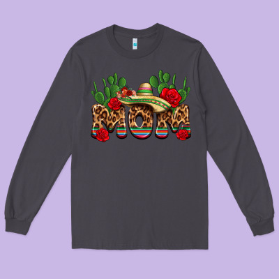 Mexican Mom Long Sleeve Tee Designed By Texasbilliewilder