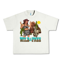 Pistachio wild and free Urban Heavy Tee - texasbilliewilder