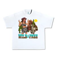 White wild and free Urban Heavy Tee - texasbilliewilder