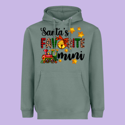Santa's Favorite Mini Heavyweight Hoodie Designed By Adodesignshop