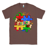 Chestnut autism puzzle pieces Classic Tee - Zillion Design Studio