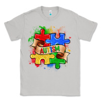 Moon Dust autism puzzle pieces Classic Tee - Zillion Design Studio