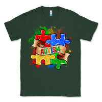 Sports Green autism puzzle pieces Classic Tee - Zillion Design Studio