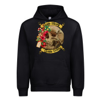 Black Sorta merry sorta scary skull Urban Hoodie - NancyCooperArtShop