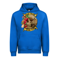 Cobalt Sorta merry sorta scary skull Urban Hoodie - NancyCooperArtShop