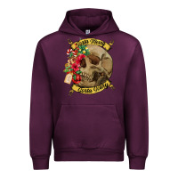 Mauve Wine Sorta merry sorta scary skull Urban Hoodie - NancyCooperArtShop