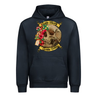 Navy Sorta merry sorta scary skull Urban Hoodie - NancyCooperArtShop