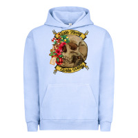Pigment Grape Ice Sorta merry sorta scary skull Urban Hoodie - NancyCooperArtShop
