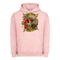 Pigment Salmon Sorta merry sorta scary skull Urban Hoodie - NancyCooperArtShop
