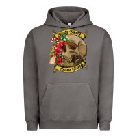 Pigment Tornado Sorta merry sorta scary skull Urban Hoodie - NancyCooperArtShop