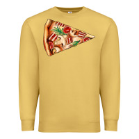 Antique Gold pizza slice Premium Sweatshirt - AdoDesignShop