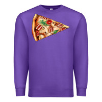 Purple pizza slice Premium Sweatshirt - AdoDesignShop