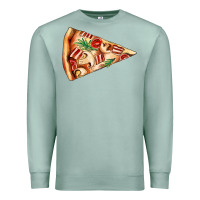 Seafoam pizza slice Premium Sweatshirt - AdoDesignShop