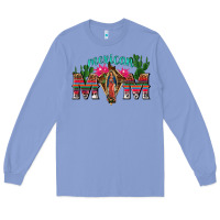 Colony Blue mexican mom with cactus Long Sleeve Tee - texasbilliewilder