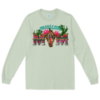Matcha mexican mom with cactus Long Sleeve Tee - texasbilliewilder