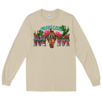 Mushroom mexican mom with cactus Long Sleeve Tee - texasbilliewilder