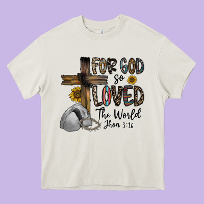 For God So Loved The World Jhon Heavy Core Tee Designed By Cowhidedigitalart