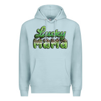 Blue Mist lucky mama Premium Hoodie - MaliasSmallBusiness