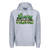 Heather Grey lucky mama Premium Hoodie - MaliasSmallBusiness
