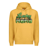 Mustard lucky mama Premium Hoodie - MaliasSmallBusiness