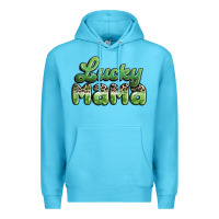 Ocean Blue lucky mama Premium Hoodie - MaliasSmallBusiness