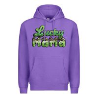 Purple lucky mama Premium Hoodie - MaliasSmallBusiness