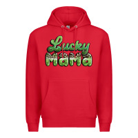 Red lucky mama Premium Hoodie - MaliasSmallBusiness