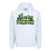 White lucky mama Premium Hoodie - MaliasSmallBusiness