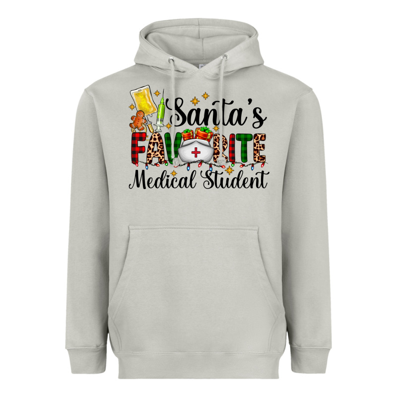Santa's Favorite Medical Student Heavyweight Hoodie by AdoDesignShop | Teevron