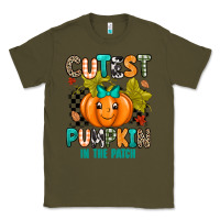 Army Green Cutest Pumpkin In The Patch Classic Tee - texasbilliewilder
