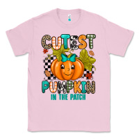Bubblegum Pink Cutest Pumpkin In The Patch Classic Tee - texasbilliewilder