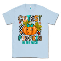 Dusty Blue Cutest Pumpkin In The Patch Classic Tee - texasbilliewilder