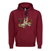 Burgundy hair hustler 4 Zipper Hoodie - SublimationCraftShop