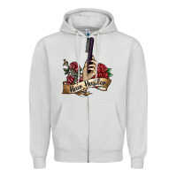 Dove Grey hair hustler 4 Zipper Hoodie - SublimationCraftShop