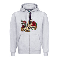 Heather Grey hair hustler 4 Zipper Hoodie - SublimationCraftShop