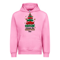 Fuchsia Pink crocin around the christmas tree Urban Hoodie - MaliasSmallBusiness