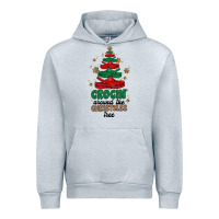Heather Grey crocin around the christmas tree Urban Hoodie - MaliasSmallBusiness
